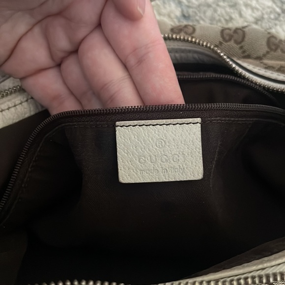 GUCCI Sherry Princy GG Pattern Shoulder Bag Canvas Leather Brown Italy - Picture 16 of 17